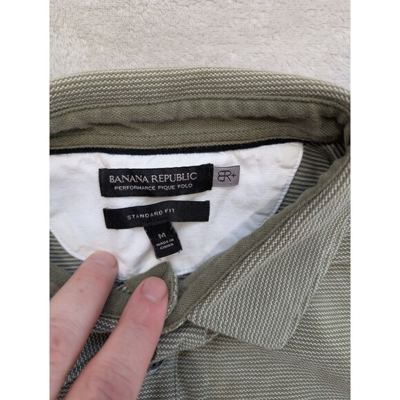 Banana Republic Performance Pique Polo Shirt Men's Size Medium M BR+ Medium - Picture 4 of 4